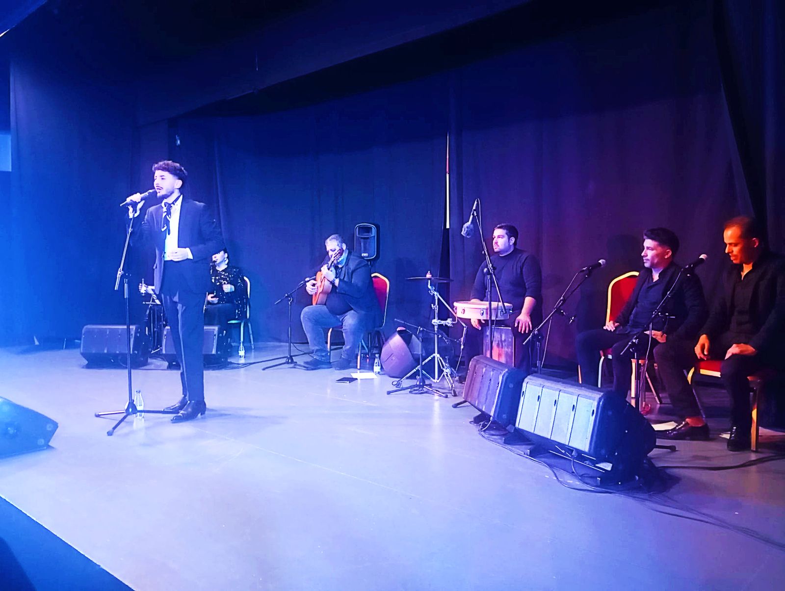 Un momento de la actuación de Cristian Coto