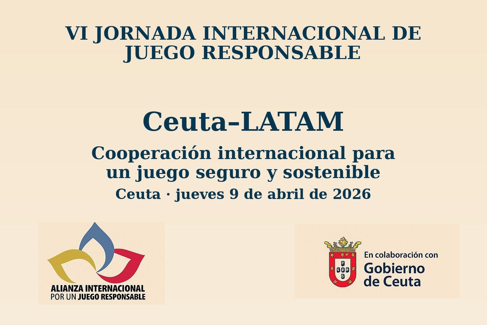 Ceuta acogerá la VI Jornada Internacional de Juego Responsable