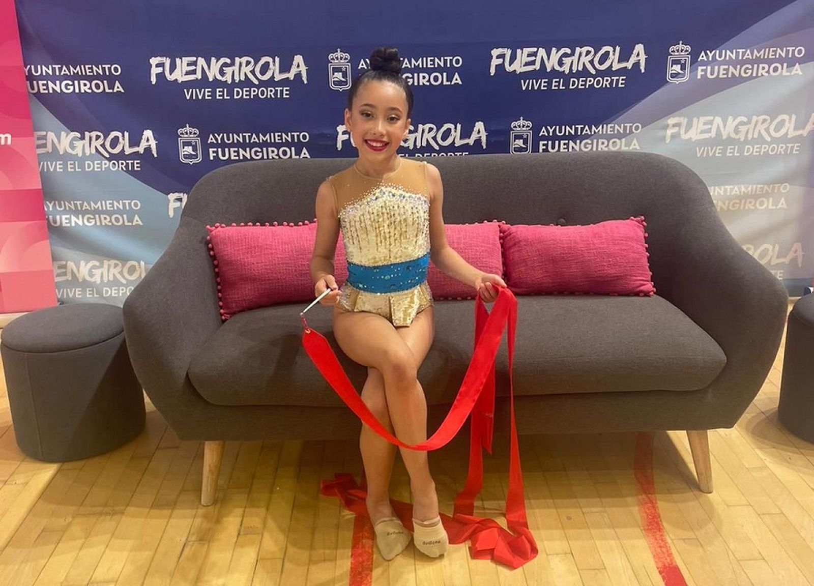 Buena actuación de la gimnasia rítmica ceutí