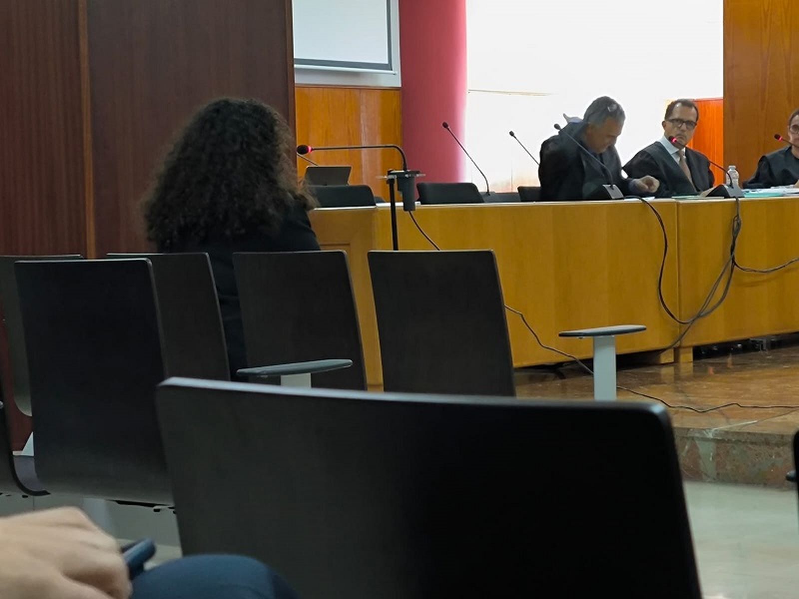 La hija de Mari Ángeles declarando en la Audiencia. / FOTO NICOL'S