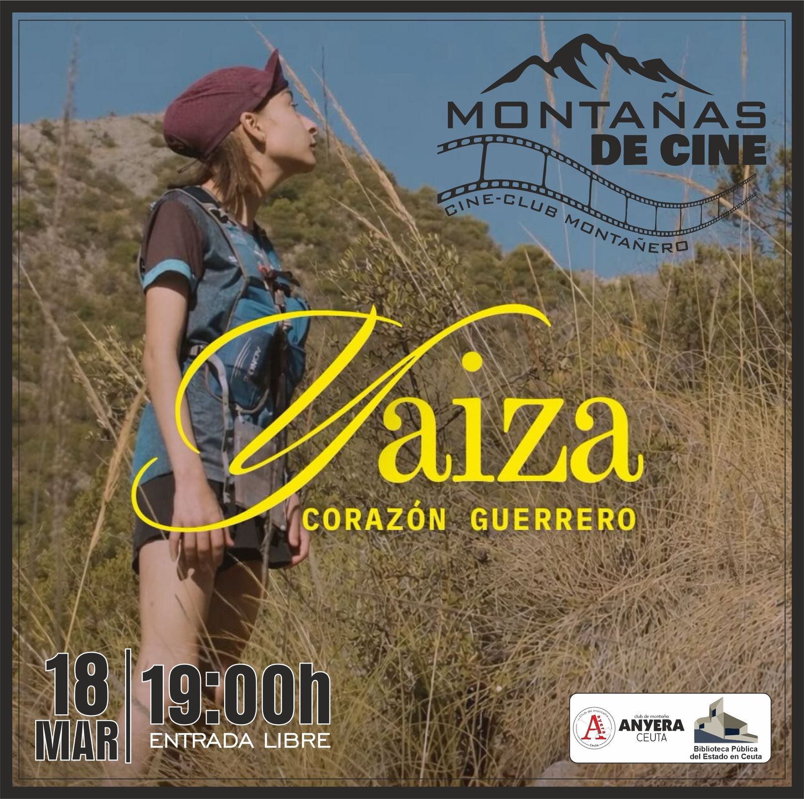 Cartel de la proyección del documental por parte del Club Anyera