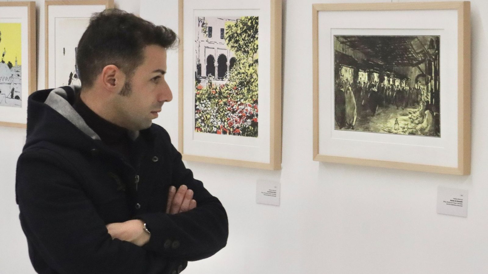 Inauguración de la exposición de pinturas de Mariano Bertuchi 'Estampas marroquíes'