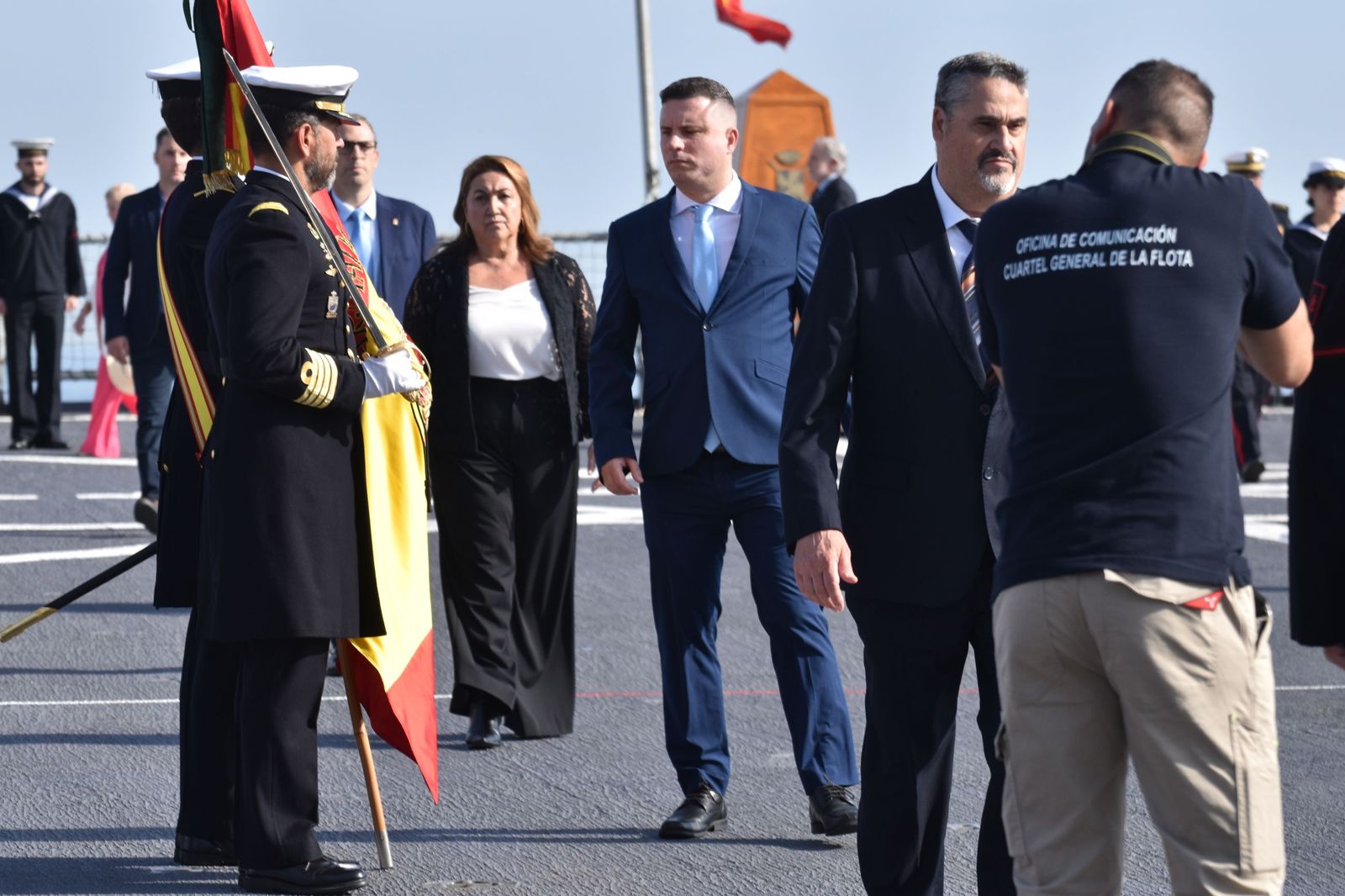 Emotiva jura de bandera a bordo del 'Castilla'