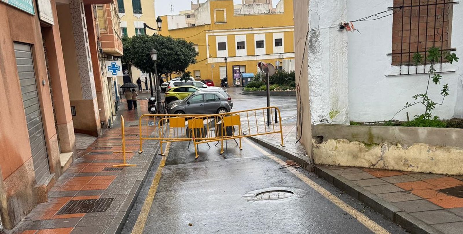 Corte del tráfico en la calle Cortadura del Valle