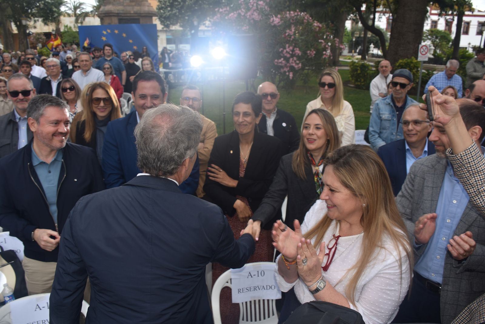 Acto del PP por el Día de Europa en la Plaza de África, con la presencia de su presidente nacional, Alberto Núñez Feijóo