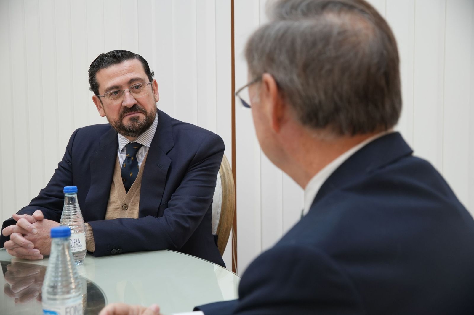 Vivas y Moro, durante el encuentro