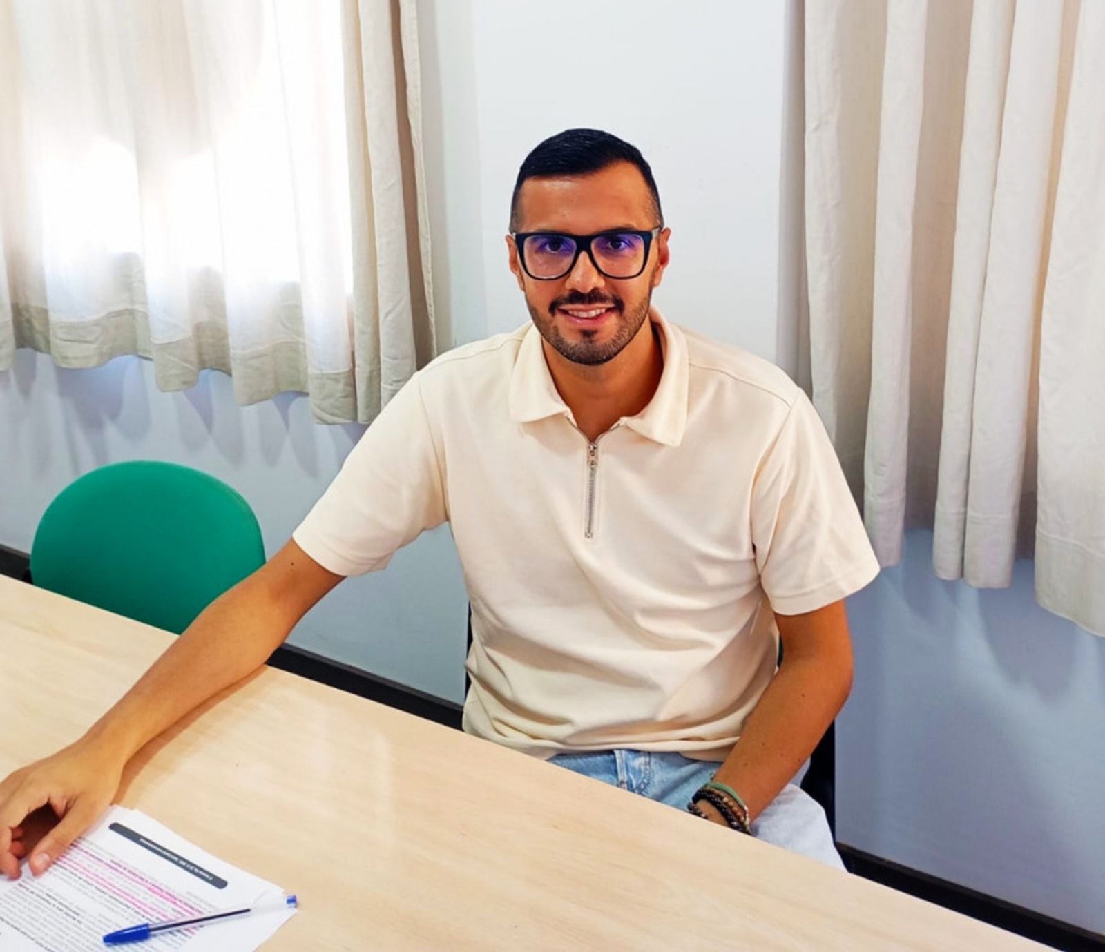 Miguel Sánchez, educador social de ACEFEP./ FOTO Coronado