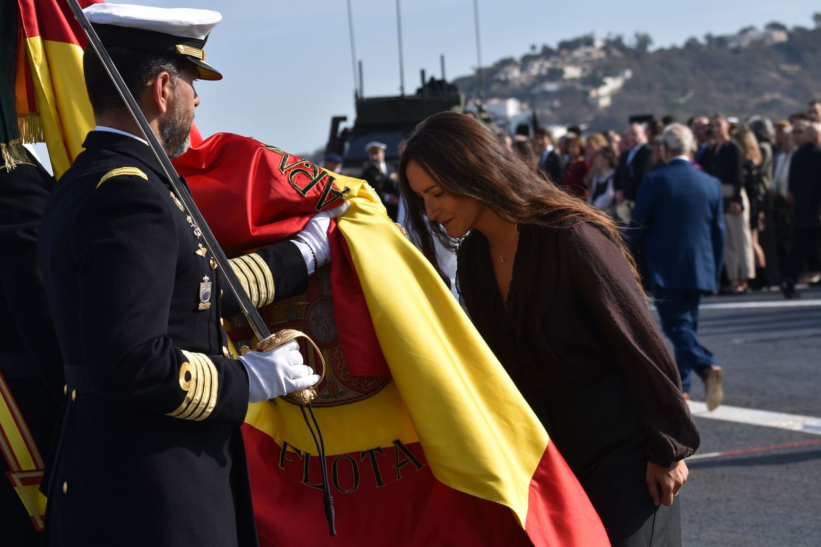 Emotiva jura de bandera a bordo del 'Castilla'