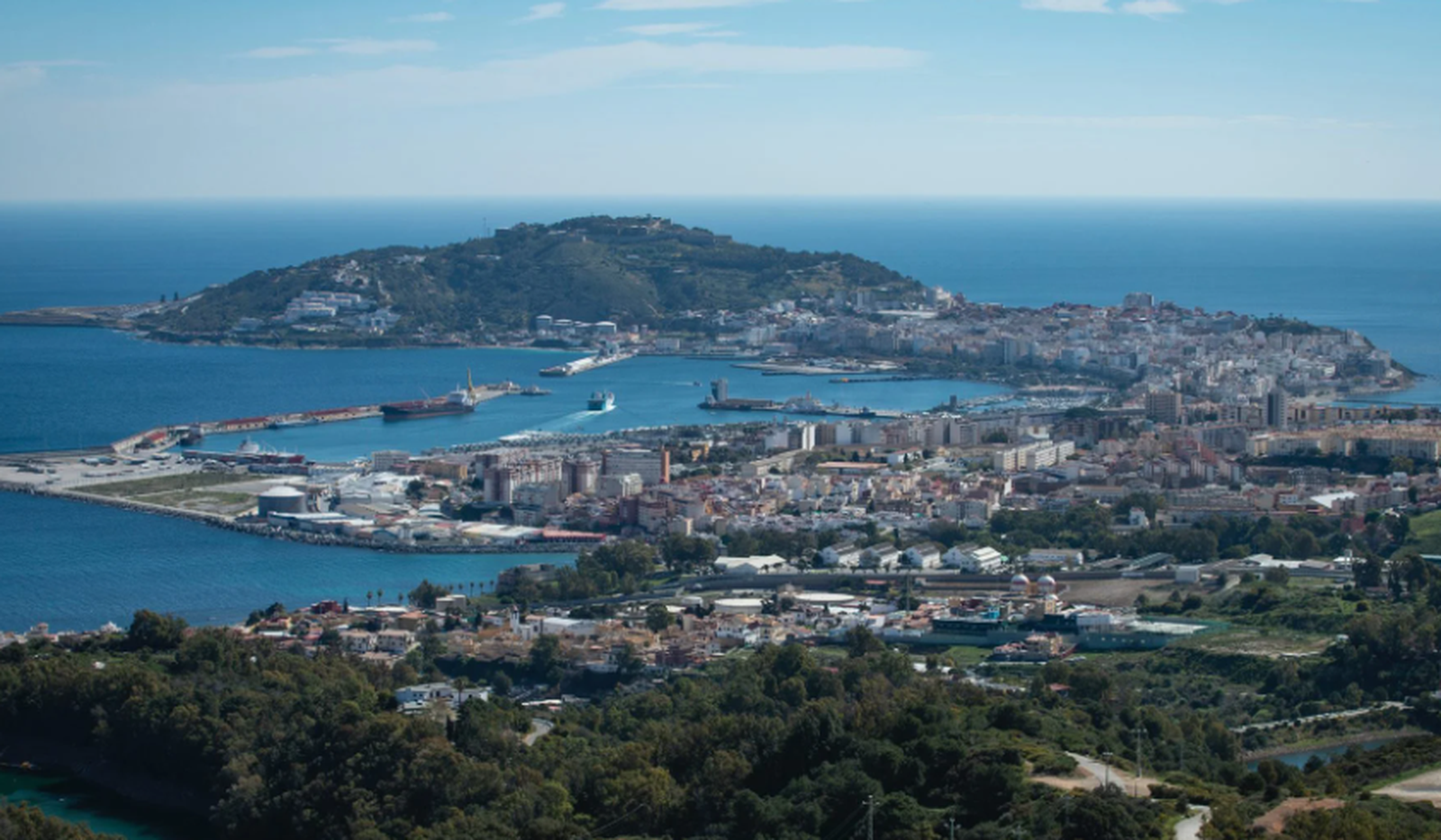Vista de Ceuta.