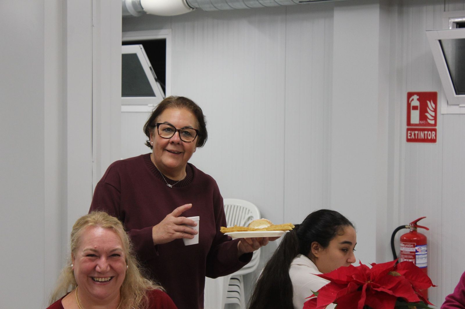 Una chocolatada especial en Juan XXIII