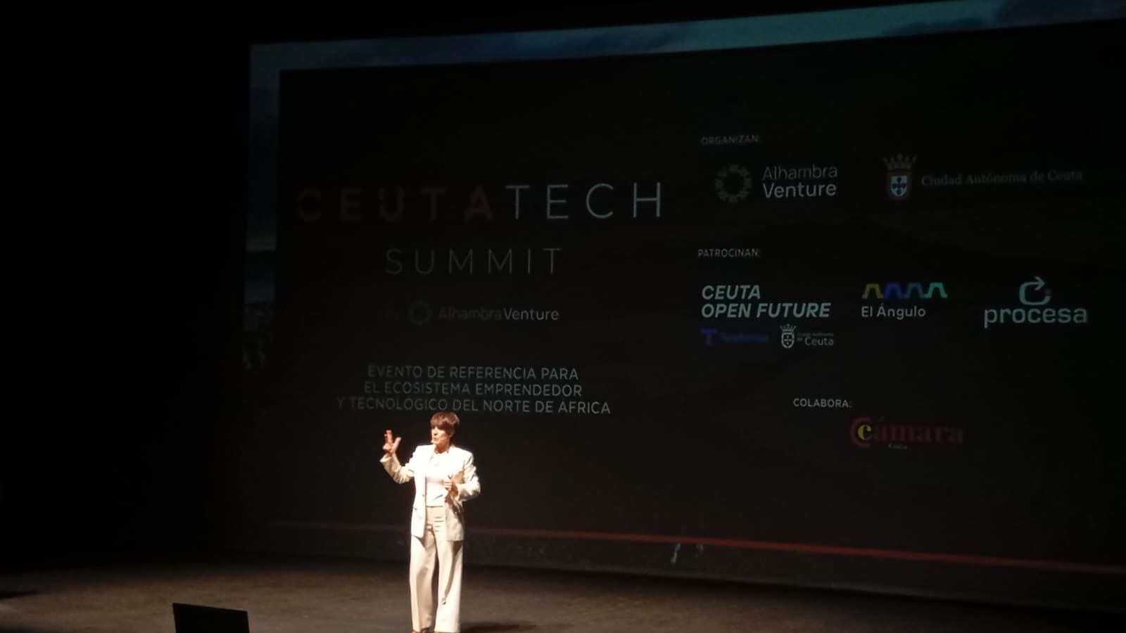 Helena de Fuentes, presentadora del evento