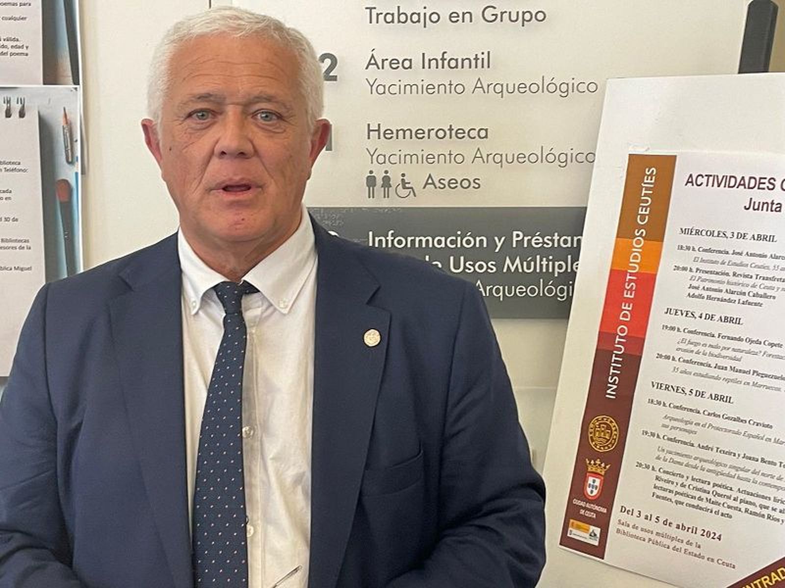 José Alarcón Caballero, director de la Biblioteca Pública de Ceuta./ FOTO REDUAN