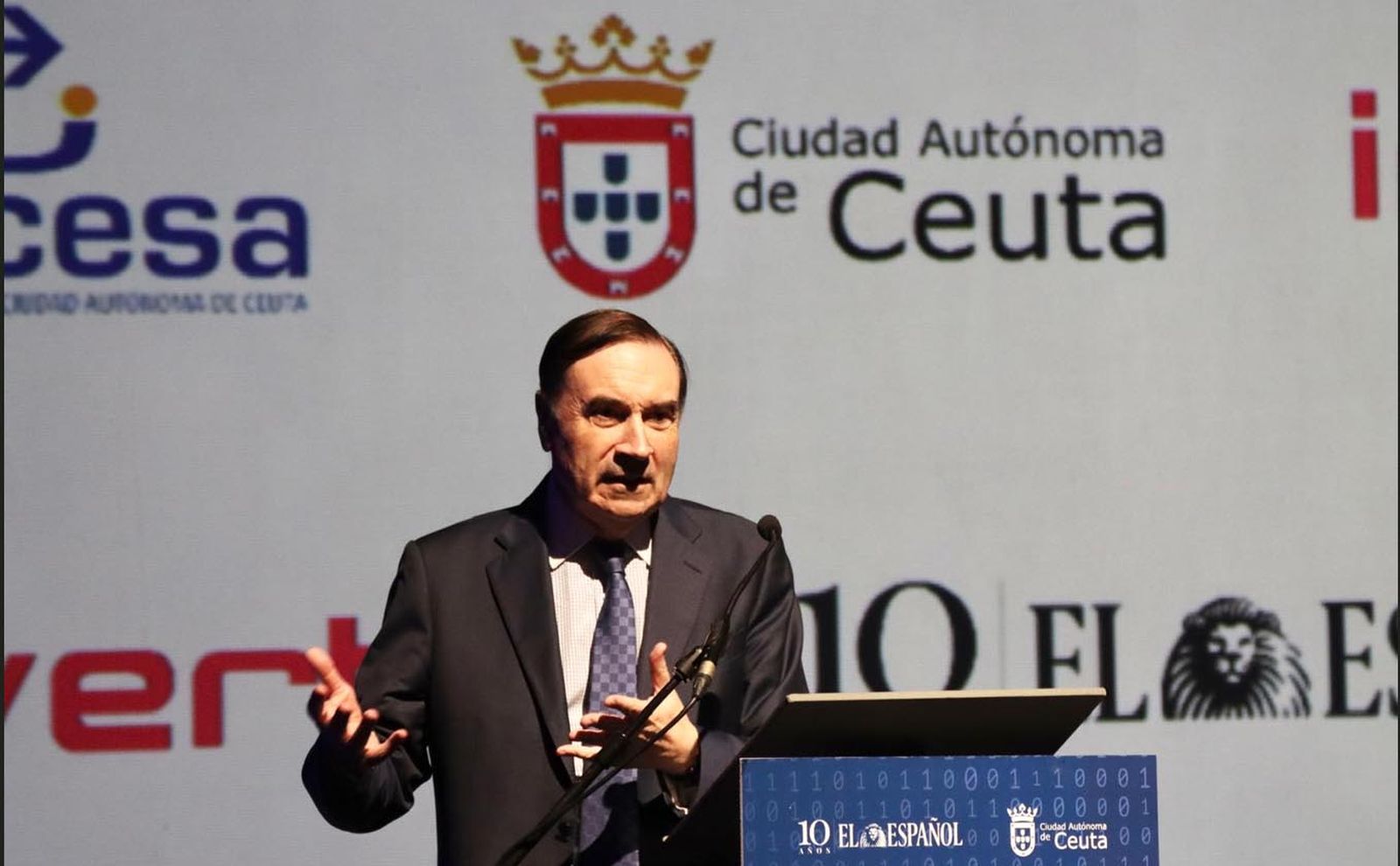 Pedro J. Ramírez, durante su intervención