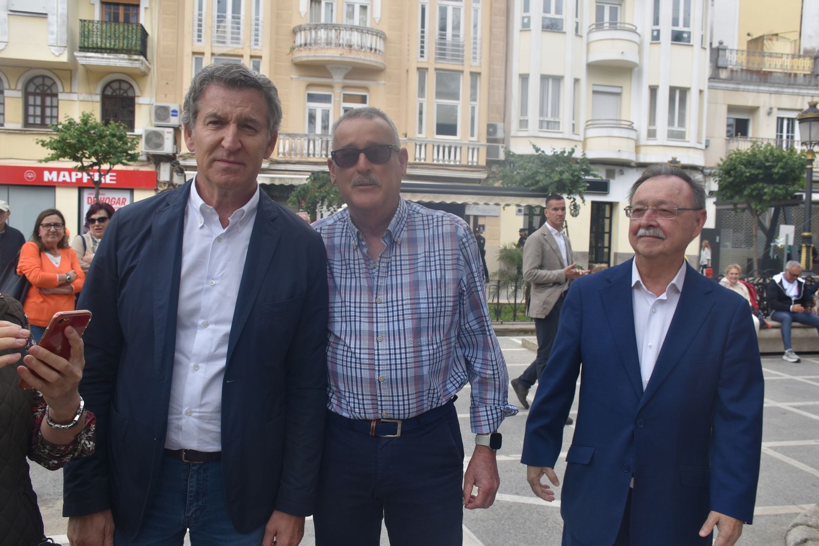 Acto del PP por el Día de Europa en la Plaza de África, con la presencia de su presidente nacional, Alberto Núñez Feijóo