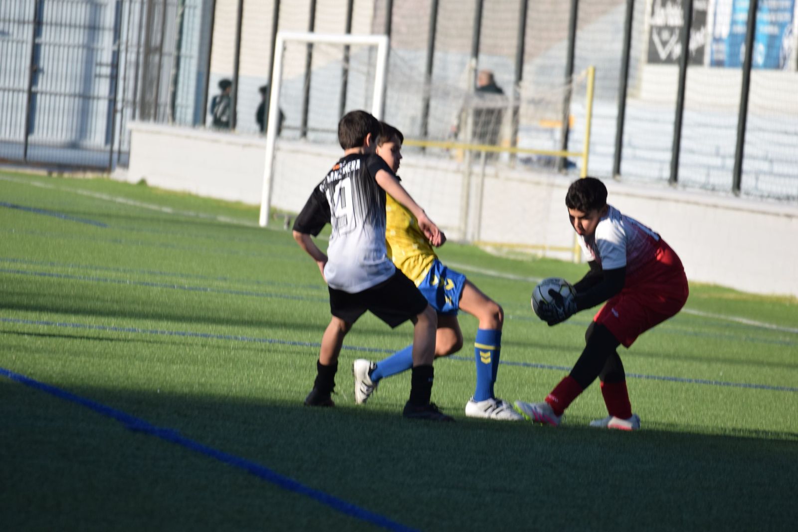 Partido de la Liga Alevín de Fútbol-7