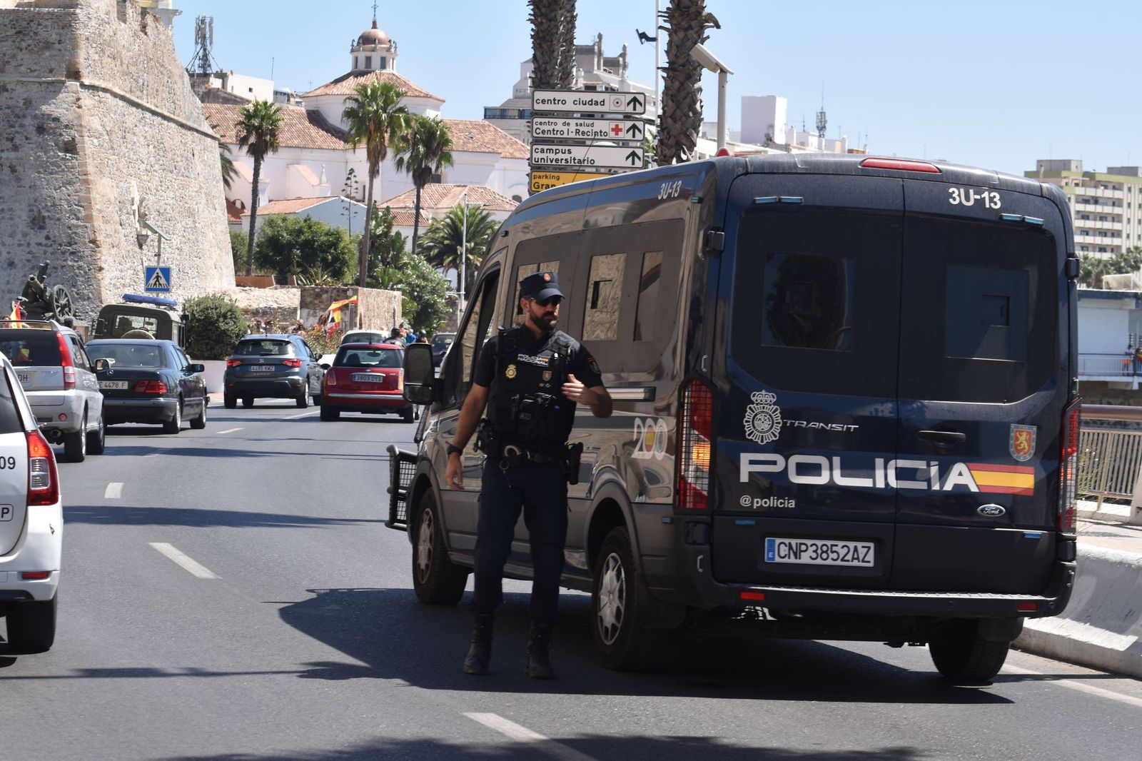 La Policía Nacional controla el Tráfico