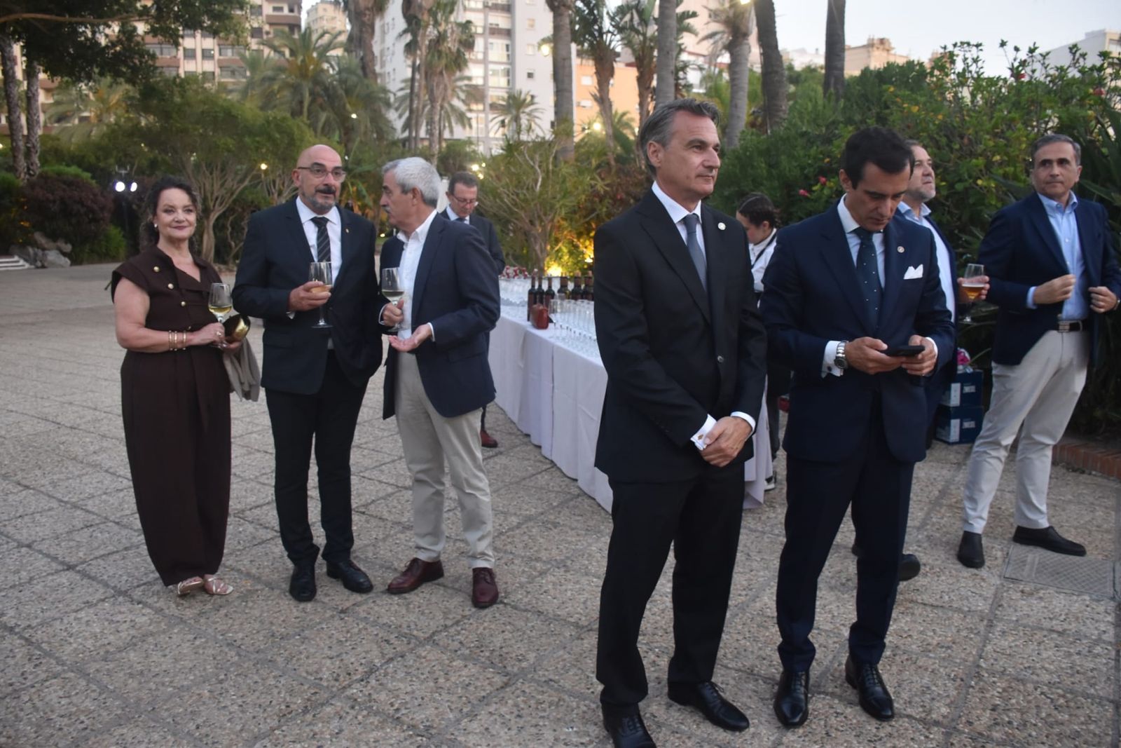 Una recepción el el Parque Marítimo, antesala del Forbes Ceuta AI & Tech Summit