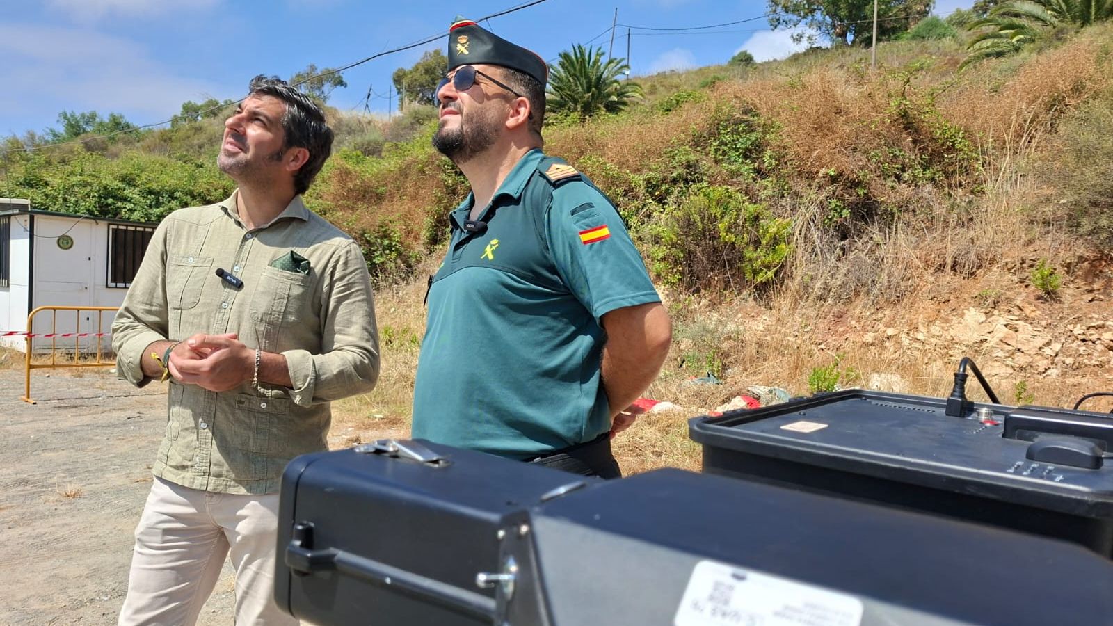 El Sargento primero durante el reportaje realizado por El Pueblo con el Equipo Pegaso