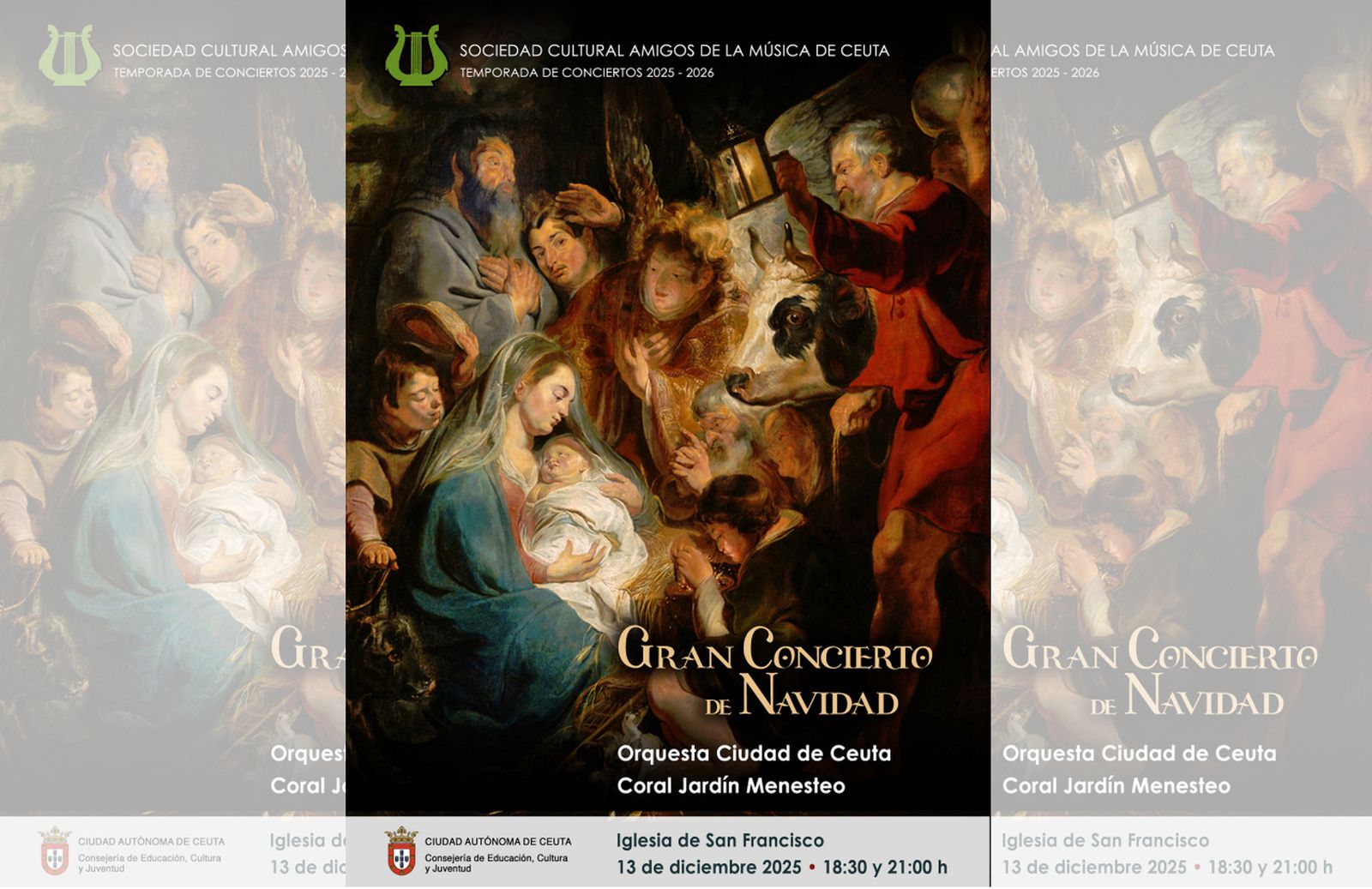 Cartel anunciador del concierto