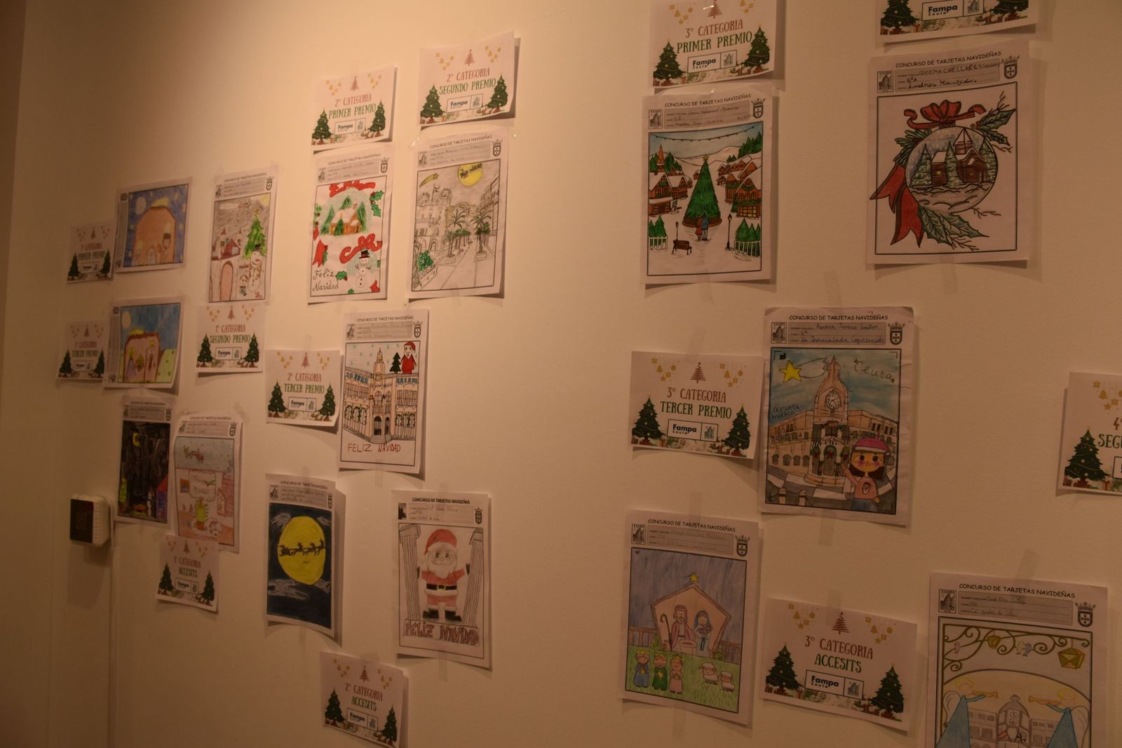 La entrega de premios de la FAMPA por la confección de tarjetas navideñas, en imágenes