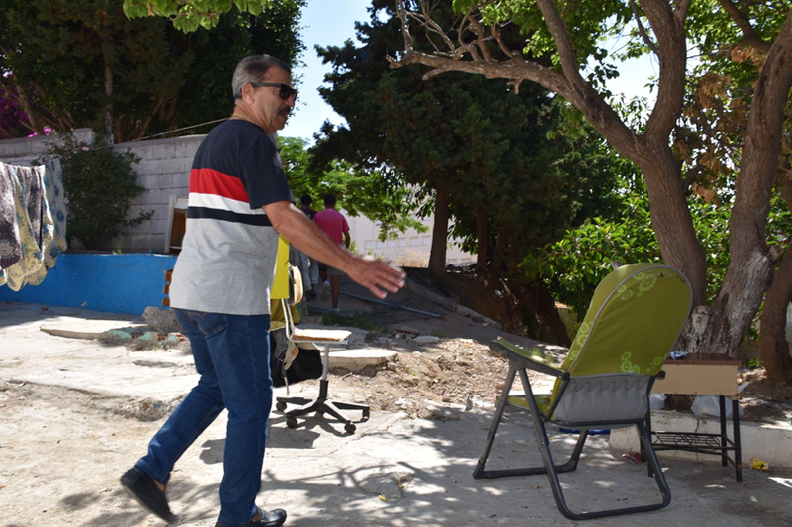 Frughi en el asentamiento de Hadú. / FOTO NICOL'S