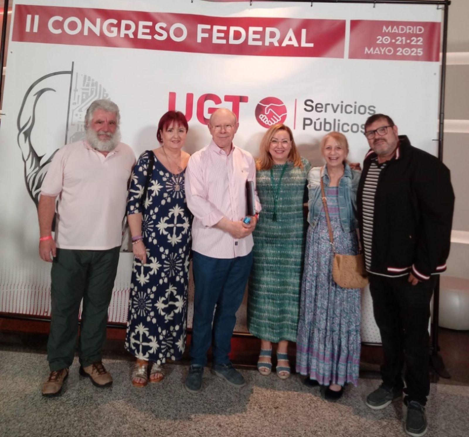 Los delegados ceutíes participantes en el congreso/FOTO CEDIDA