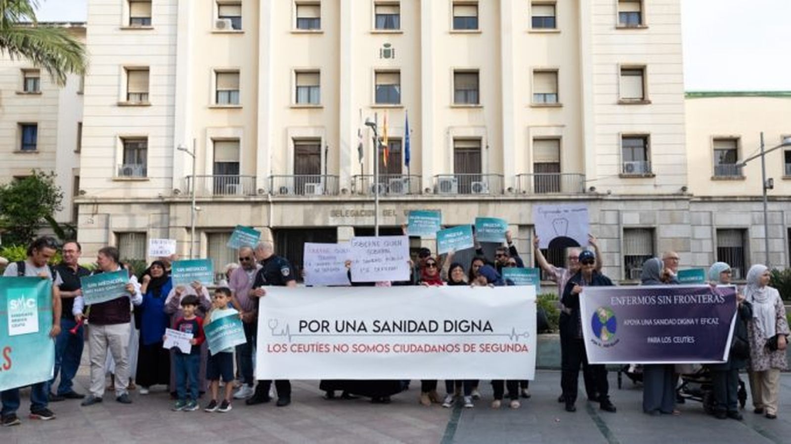 Una manifestación del Sindicato Médico en Ceuta