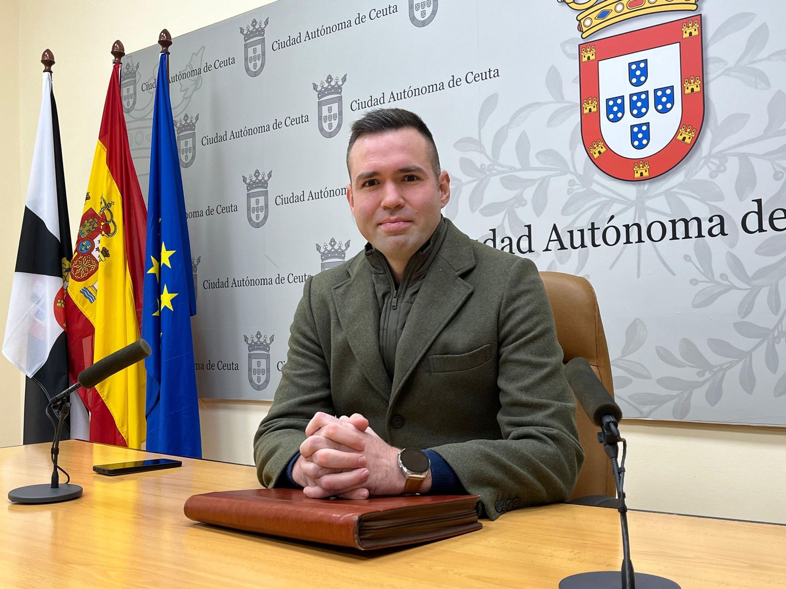 Carlos Verdejo en la rueda de prensa de este viernes.