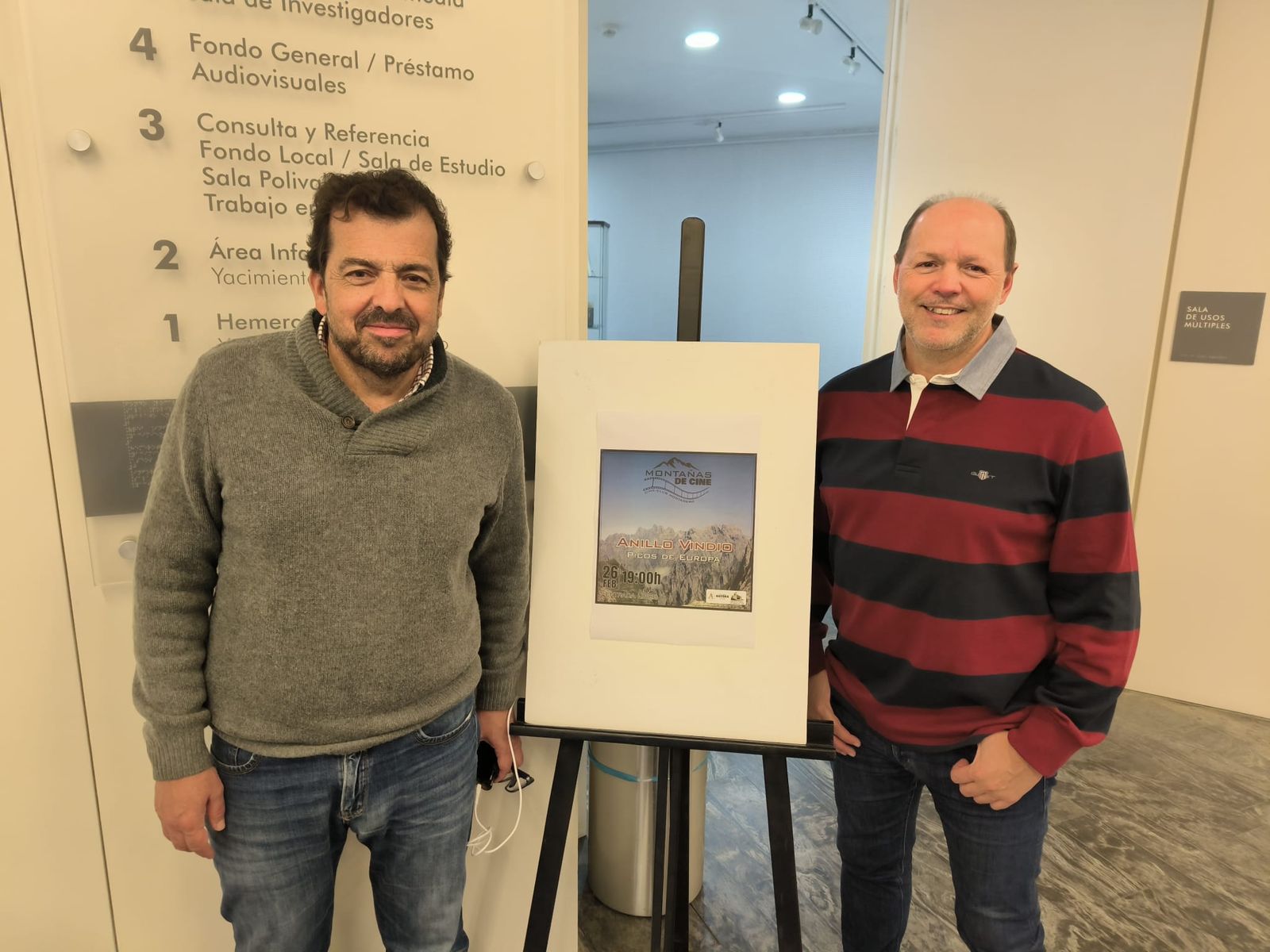 El socio y el presidente del ‘Club Anyera’ Alberto Ferrero y Miguel Martín