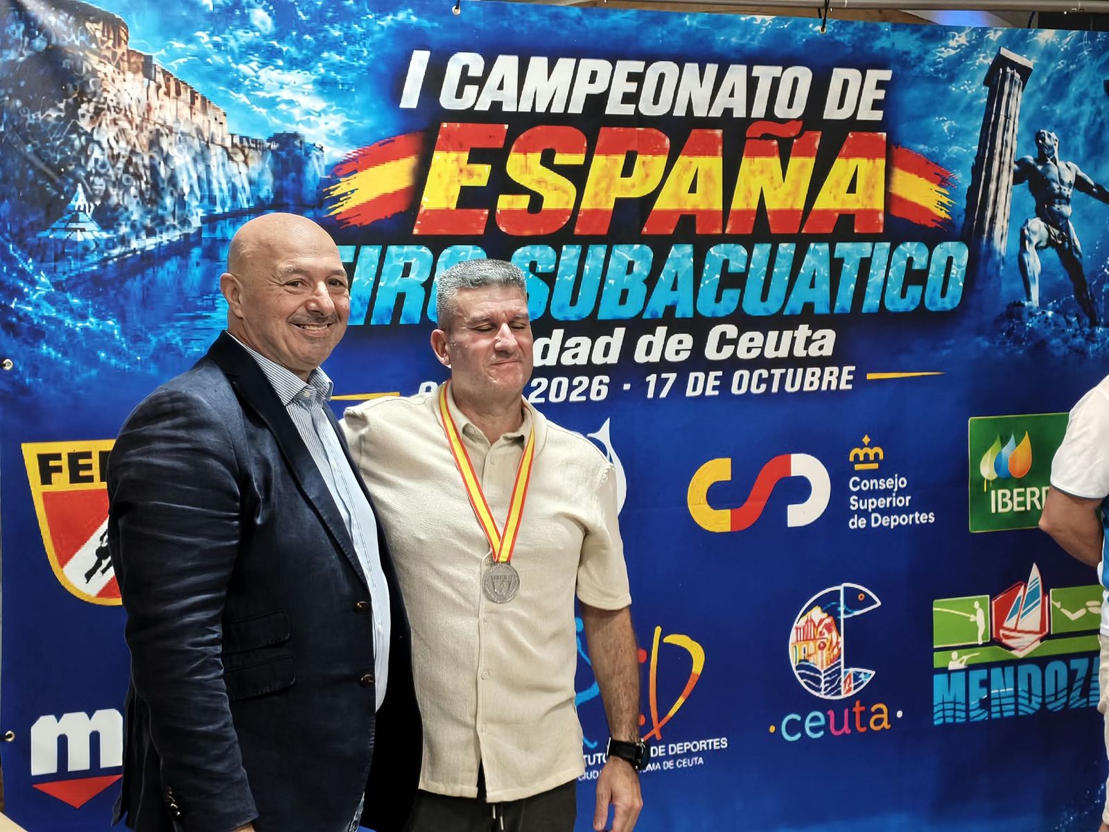 Rafael Ruiz y Mabel Lucena inauguran el palmarés del Campeonato de España de tiro subacuático en Ceuta