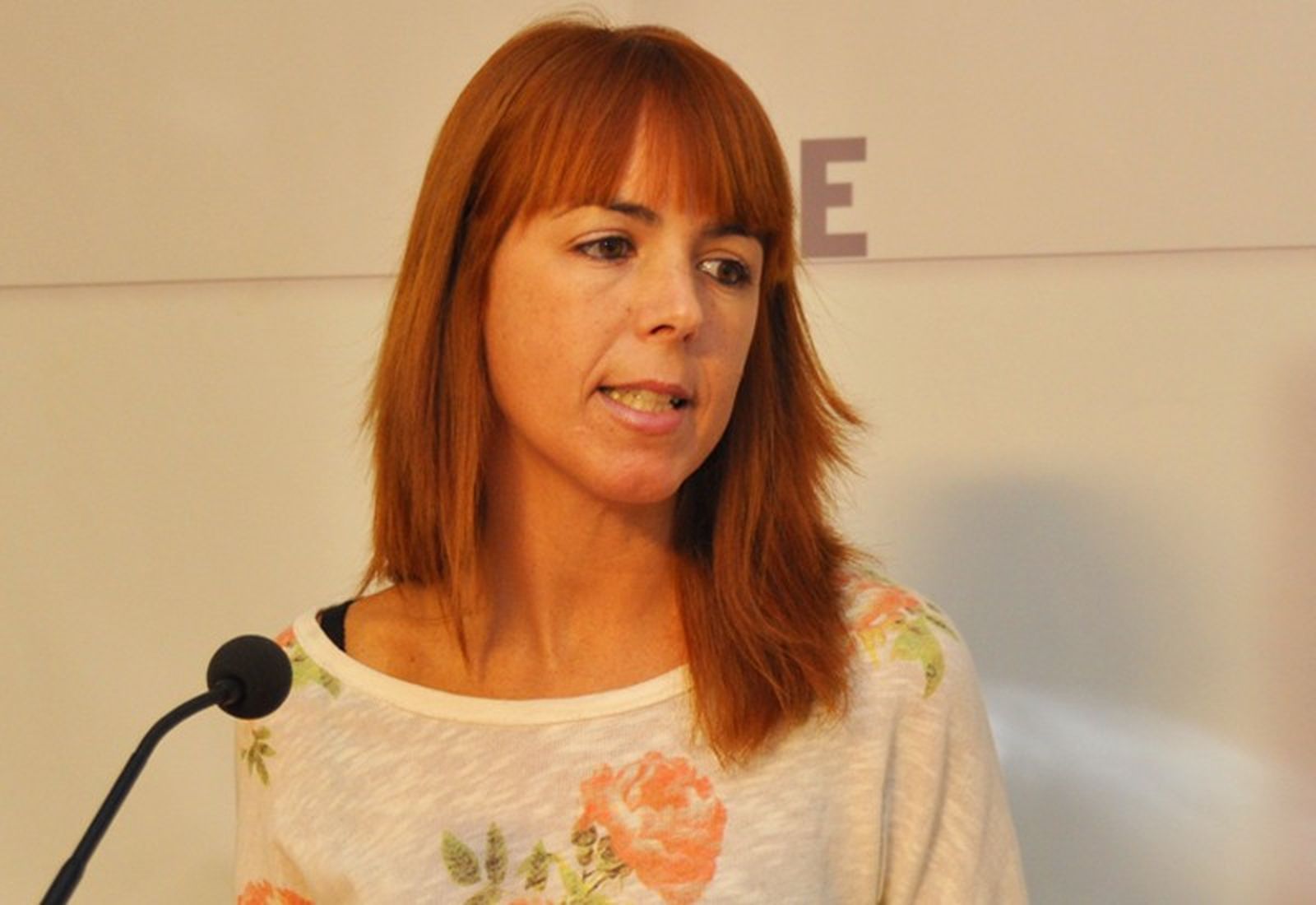 La dirigente socialista Sandra López/FOTO EL PUEBLO