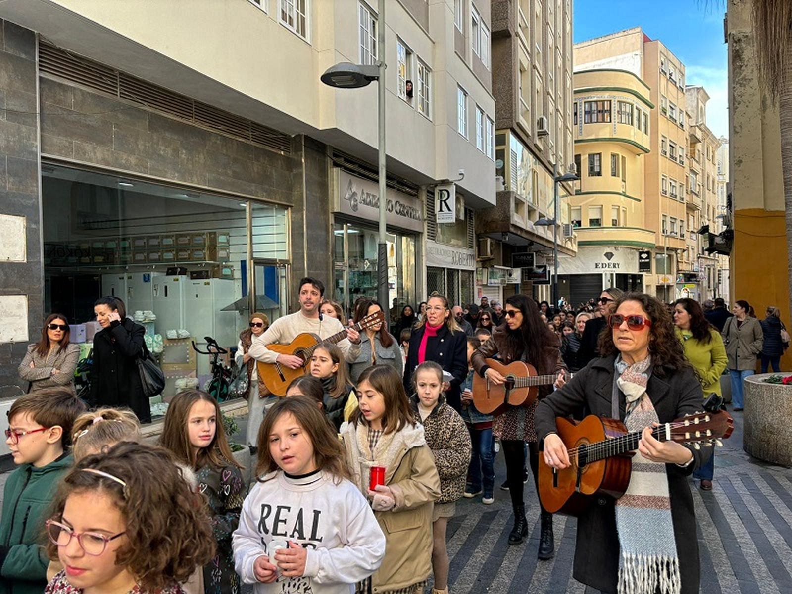 El Divino Redentor procesiona por las calles del centro por la festividad de la Candelaria. / FOTO CEDIDA