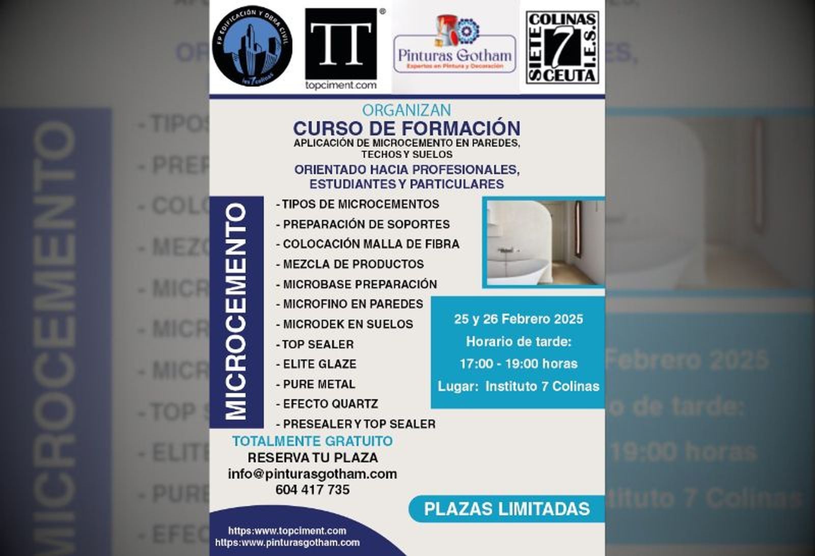 Cartel del curso. / FOTO CEDIDA