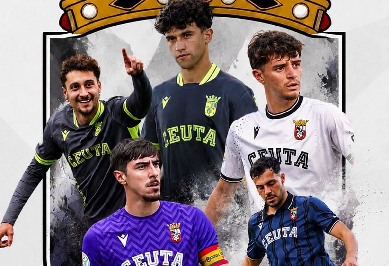 La AD Ceuta FC asegura la continuidad de cinco piezas clave de su filial