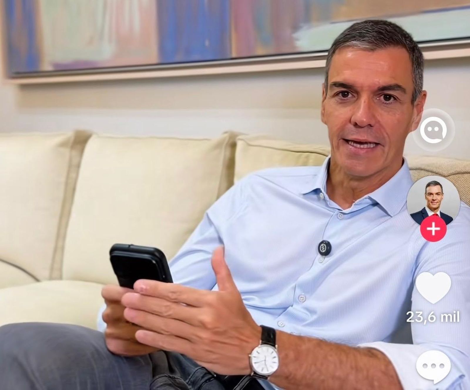 La actividad de Sánchez en Tik Tok ha generado controversia