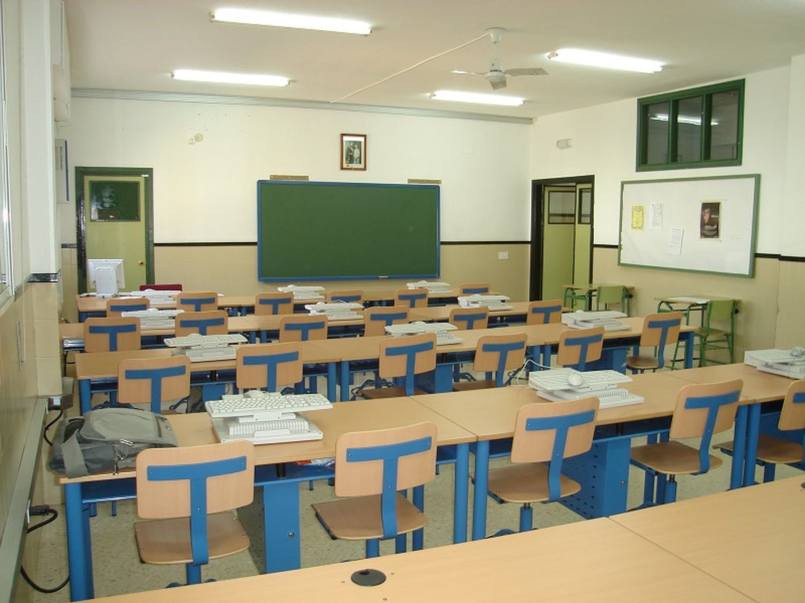Aula de un centro educativo ceutí/FOTO EL PUEBLO