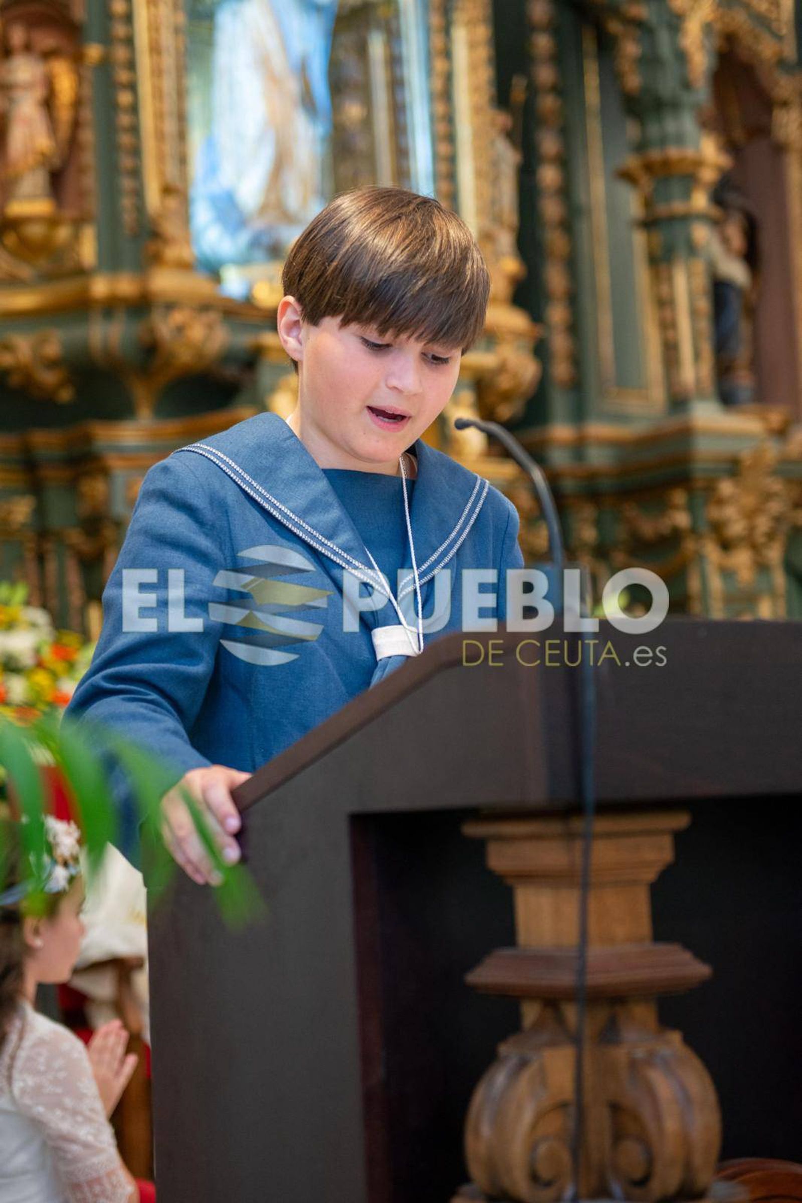 Una primera comunión en la Iglesia de San Francisco