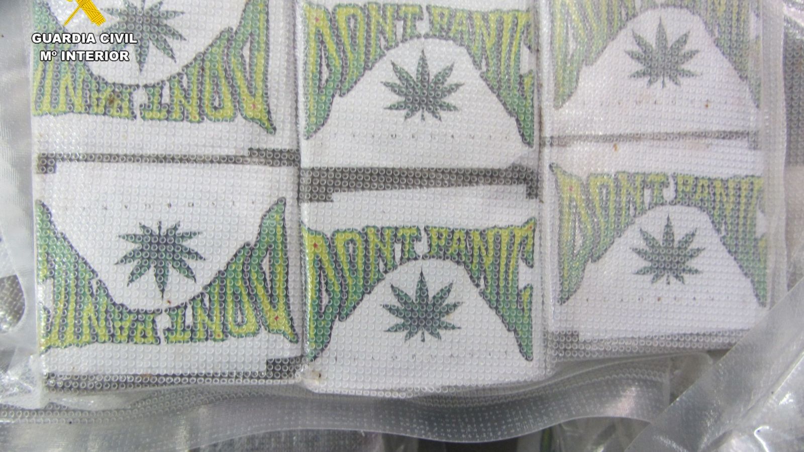 Parte de los paquetes de estupefaciente