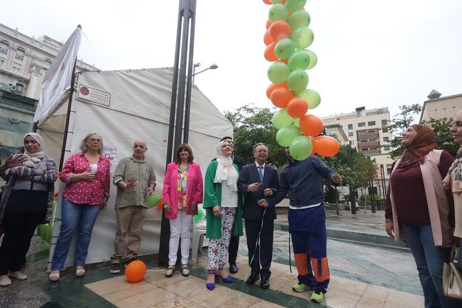 Acto de suelta de la serpiente de globos realizado en 2023.