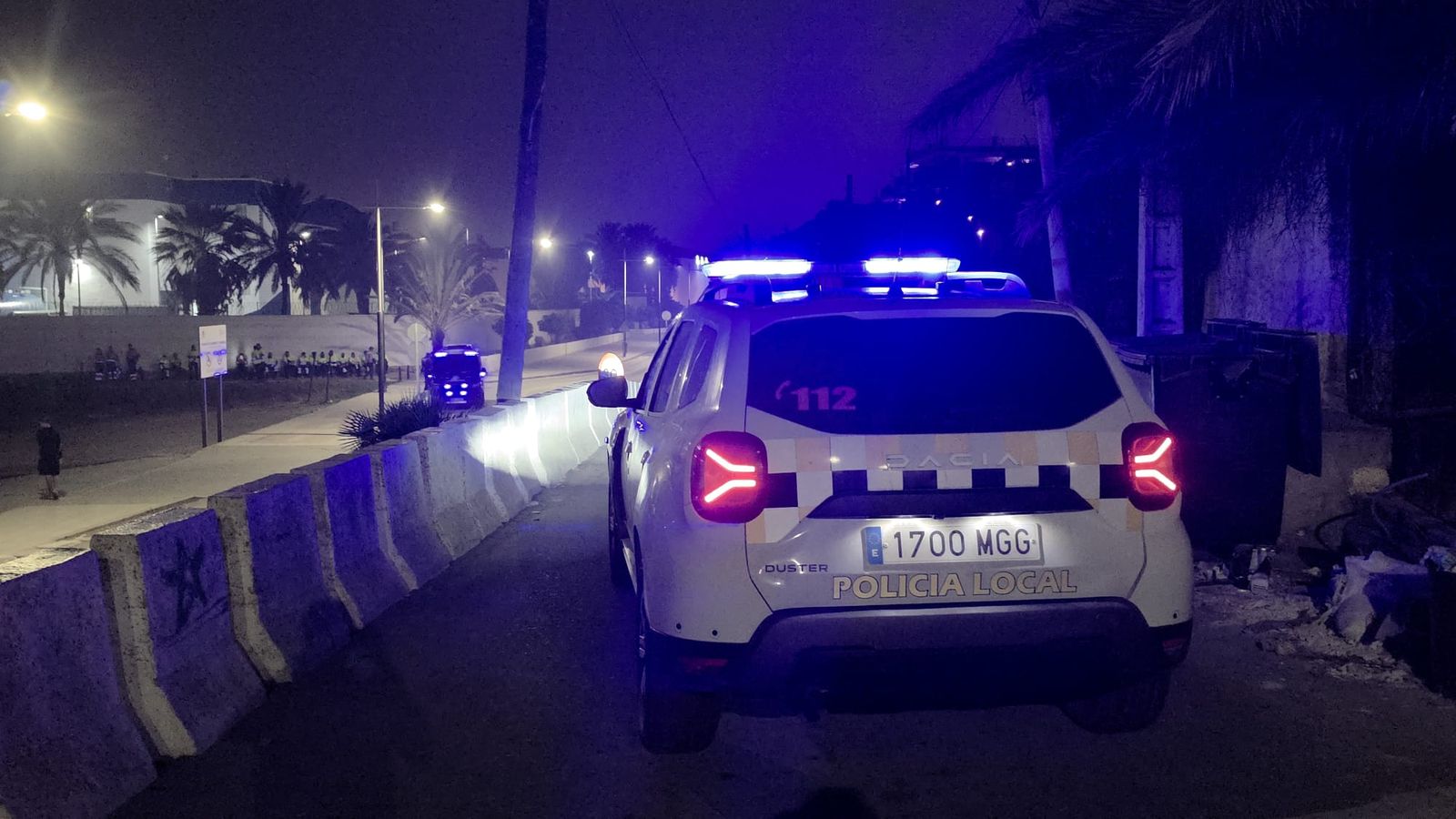 Despliegue policial para el desalojo parcial del Trampolín