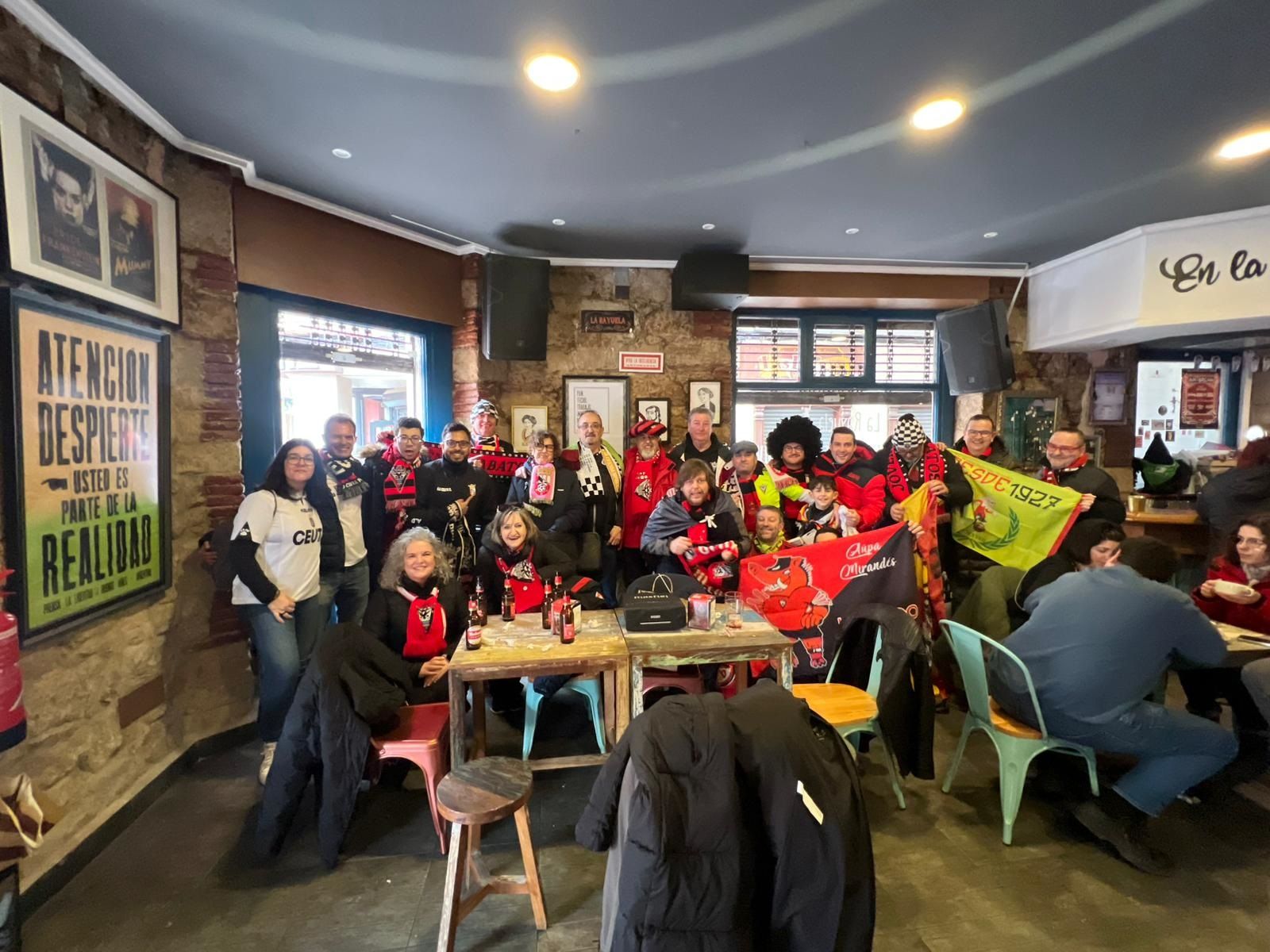 Hermanamiento de las aficiones del Ceuta y el Mirandés