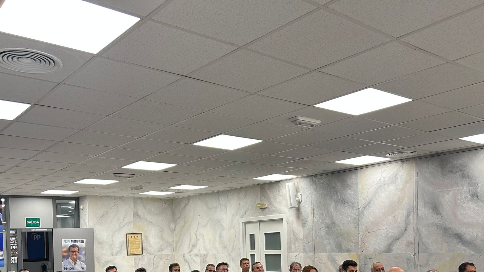 Participantes en la junta directiva organizada por el PP este jueves