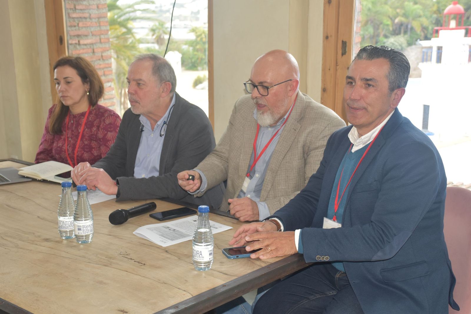 Beatriz Cortina, Cristóbal Guzmán, Fernando Trujillo y Carlos Rontomé