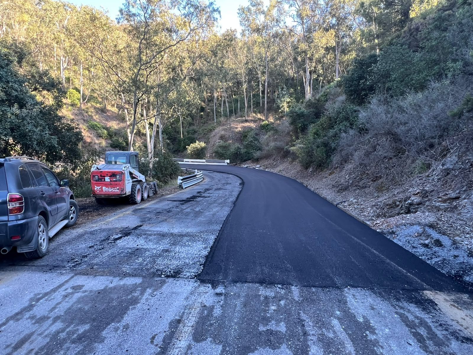 Imagen de los trabajos que actualmente se desarrollan en la zona