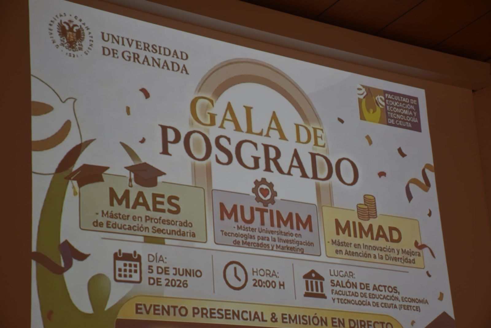 Graduación en el Campus de los posgrados de la Universidad de Granada en Ceuta