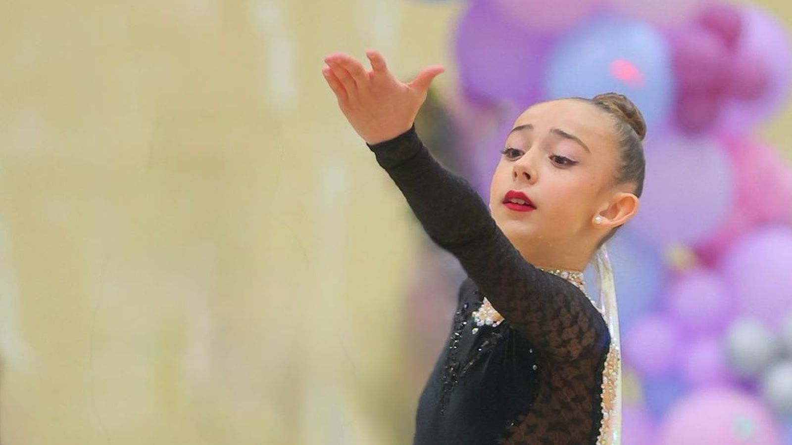 Sofía Ríos, gimnasta alevín