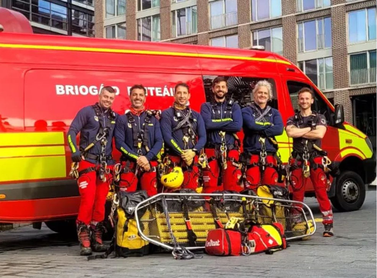 Los Bomberos ceutíes, en Dublín
