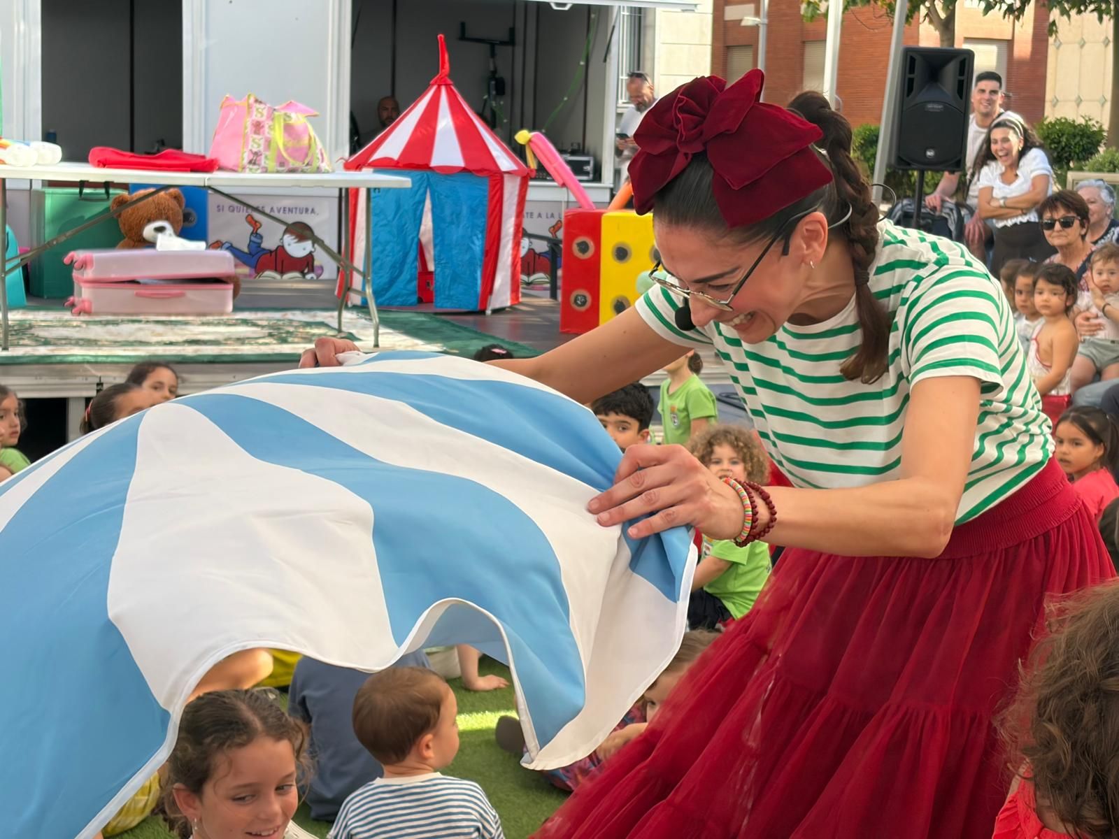 Olga Martí este jueves en la Plaza de los Reyes