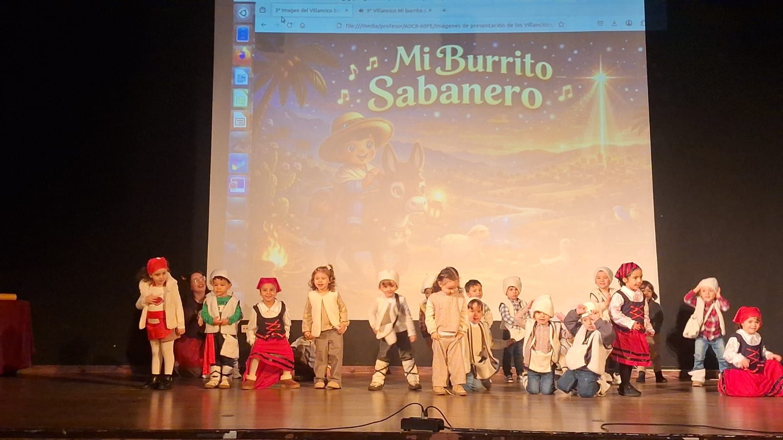 Festival navideño de los alumnos del CEIP Juan Morejón