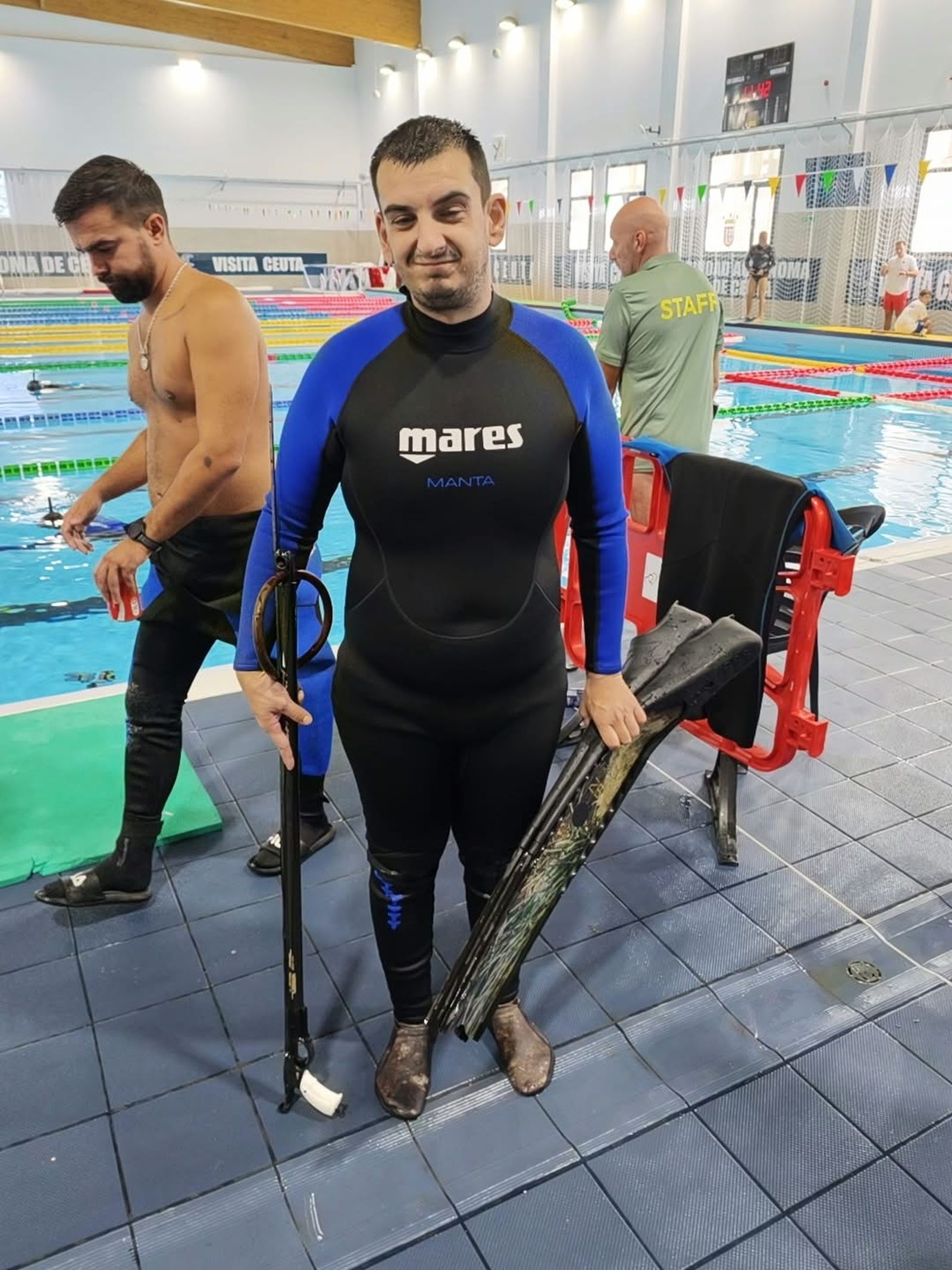 Rafael Ruiz y Mabel Lucena inauguran el palmarés del Campeonato de España de tiro subacuático en Ceuta
